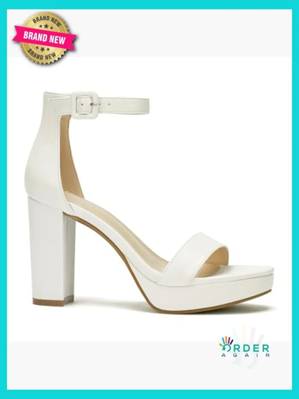 Platform Heels Open Toe Ankle Strap Chunky Heel Wedding Party Dress Shoes